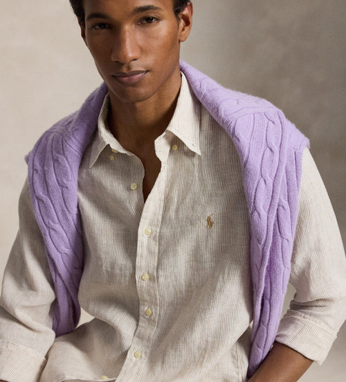 CAMISA MANGA LARGA RALPH LAUREN PARA CABALLERO SPORT BEIGE REF 710B22588001