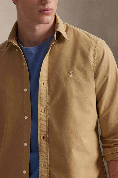 Camisa Manga Larga Cubdppcs-Long Sleeve-Sport Shirt Ralph Lauren Para Hombre De Color Marron