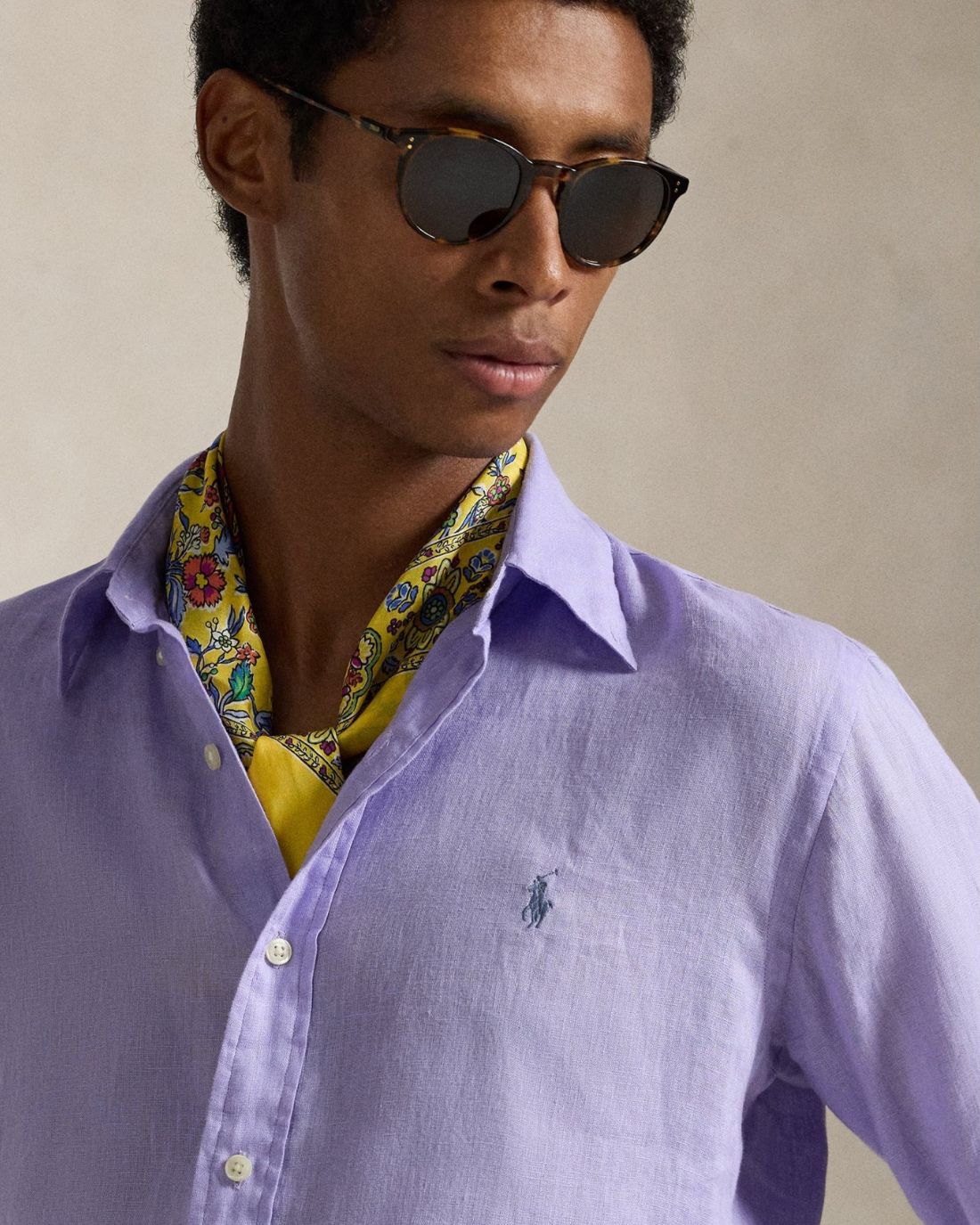 Camisa Manga Larga Cubdppcs-Long Sleeve-Sport Shirt Ralph Lauren Para Hombre De Color Morado
