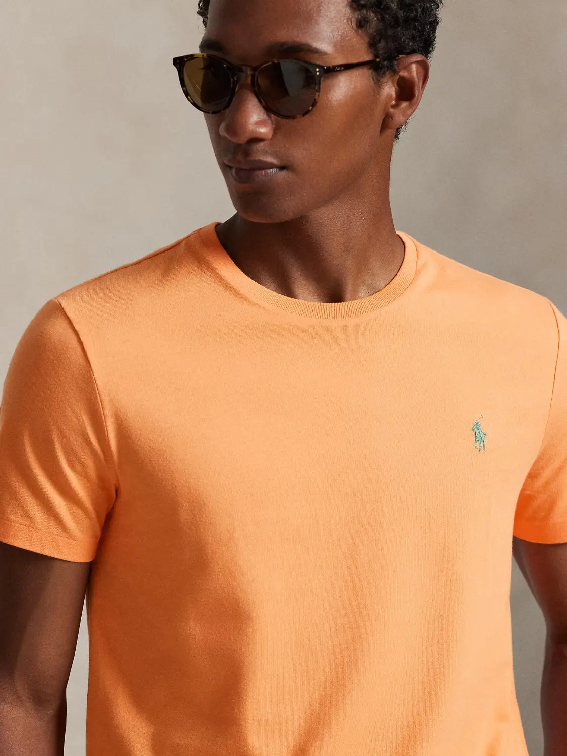 Camiseta Sscncmslm2-Short Sleeve-T-Shirt Ralph Lauren Para Hombre De Color Naranja