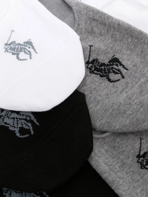MEDIAS RALPH LAUREN HOMBRE BLACK / WHITE / GREY 449799742001