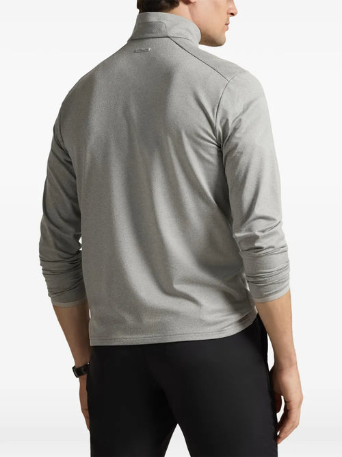Sueter Knit-Half Zip-Pullover Ralph Lauren Para Hombre De Color Gris