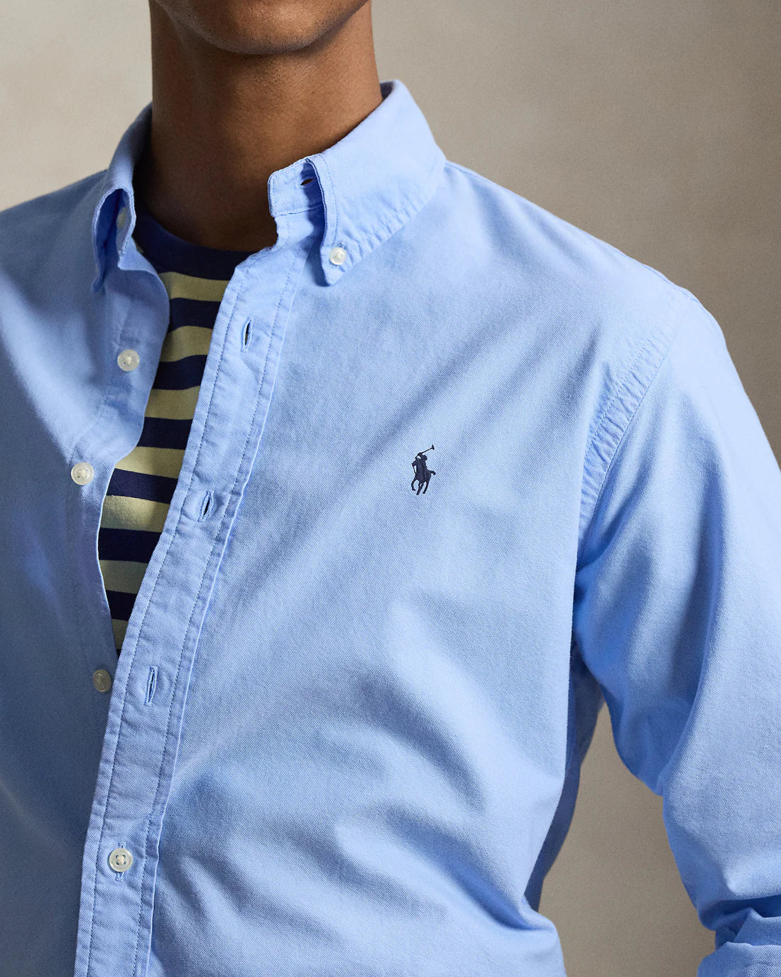 Camisa Manga Larga Cubdppcs-Long Sleeve-Sport Shirt Ralph Lauren Para Hombre De Color Azul