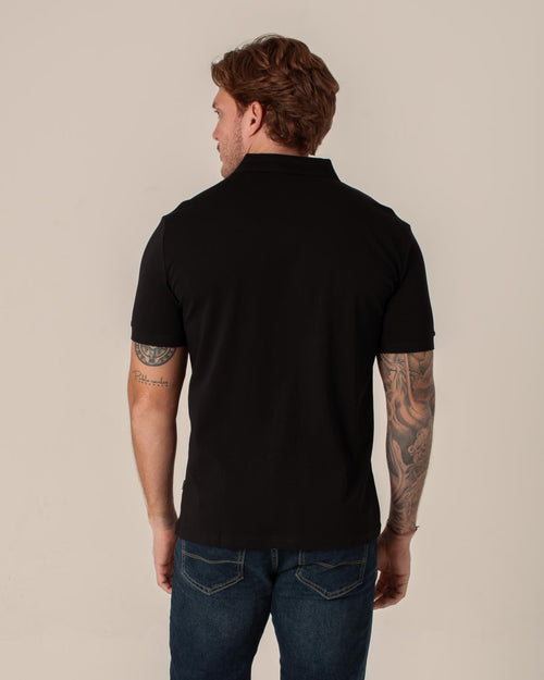 CARVEN POLO HOMBRE NEGRO CVY31514BL