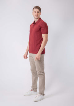 CARVEN POLO HOMBRE ROJO CVY13525DKBUR
