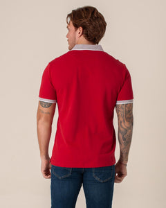 CARVEN POLO HOMBRE ROJO CVY31171RD