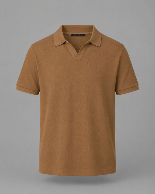 Polo P/H M/C Carven Para Hombre Color Marron Cv-Z13-114-Co