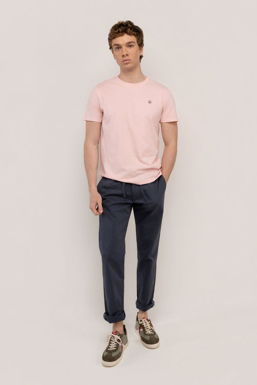 Camiseta Garment Dyed EL GANSO HOMBRE ROSADO