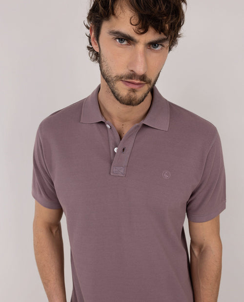 Polo Piqué Garment Dyed EL GANSO HOMBRE MORADO