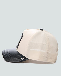 GORRA GORIN BROSS FAUX LEATHER SNAKE COLOR BLANCO