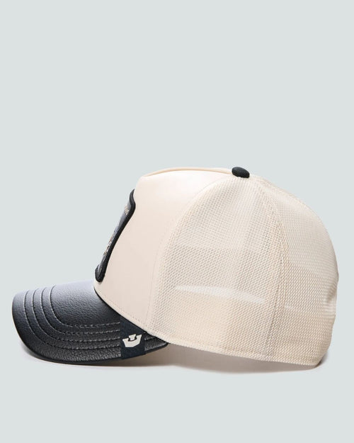 GORRA GORIN BROSS FAUX LEATHER SNAKE COLOR BLANCO