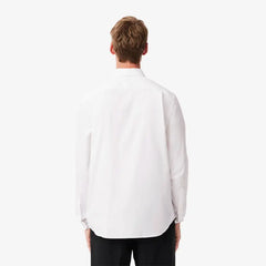 LACOSTE CH2933001 CAMISA DE ALGODON FIT REGULAR WHITE