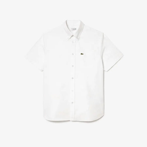 LACOSTE CH1917001 CAMISA OXFORD MANGA CORTA FIT WHITE