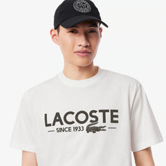 LACOSTE TH654123001 CAMISETA DE ALGODON ESTAMPADA WHITE