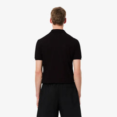 Lacoste tipo polo elasizado al cuerpo negro SLIM FIT