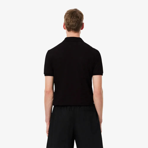 Lacoste tipo polo elasizado al cuerpo negro SLIM FIT