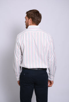 NAUTICA CAMISA MANGA LARGA DE HOMBRE BLANCO