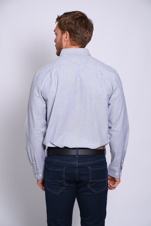 NAUTICA CAMISA MANGA LARGA DE HOMBRE NEGRO