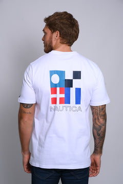 NAUTICA CAMISETAS DE HOMBRE BLANCO