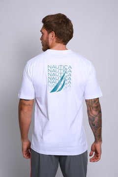 NAUTICA CAMISETAS DE HOMBRE BLANCO