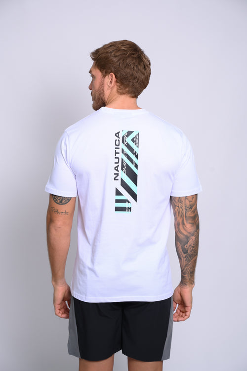 NAUTICA CAMISETAS DE HOMBRE BLANCO