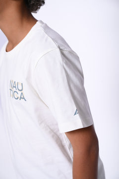 NAUTICA CAMISETAS DE NIÑO BLANCO
