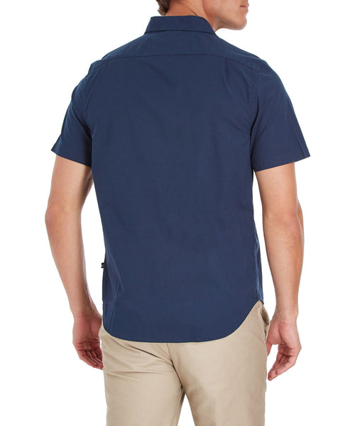 NAUTICA CAMISA M/C DE HOMBRE AZUL W74V02-4NV