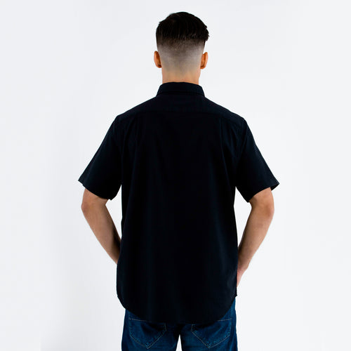 NAUTICA CAMISA M/C DE HOMBRE NEGRO 01100W-0TB