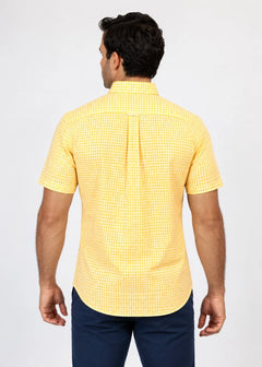 NAUTICA CAMISA M/C DE HOMBRE AMARILLO 27109WS-7MF