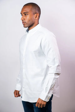 NAUTICA CAMISA M/L DE HOMBRE BLANCO 01101W-1BW