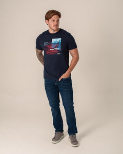 NAUTICA T-SHIRT M/C DE HOMBRE AZUL VR5806-4NV