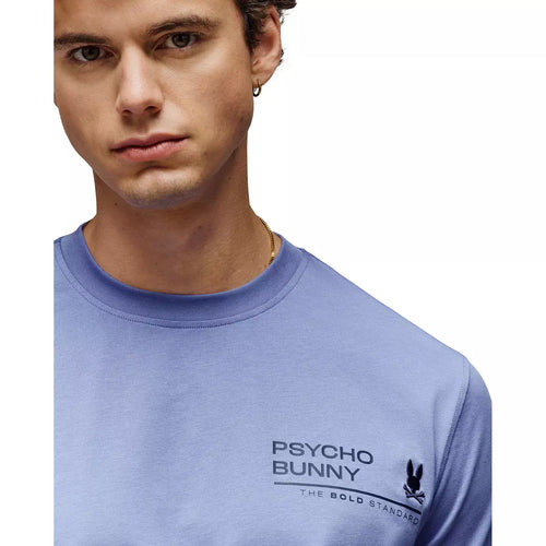 psycho bunny camiseta hombre fantasia azul