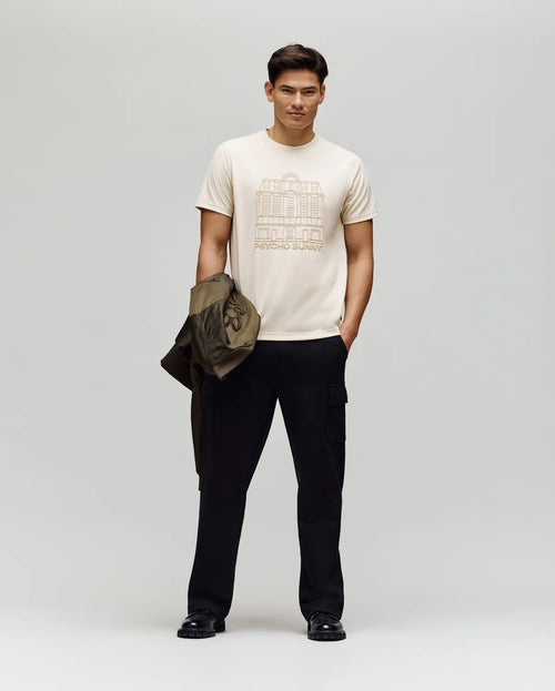 psycho bunny camiseta hombre fantasia beige