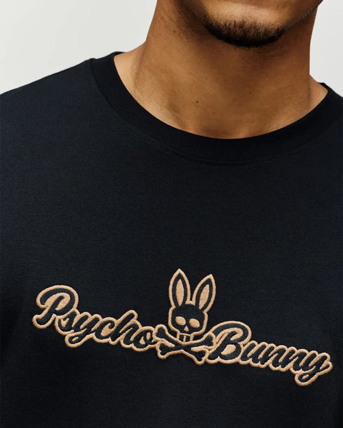 psycho bunny camiseta hombre fantasia negro