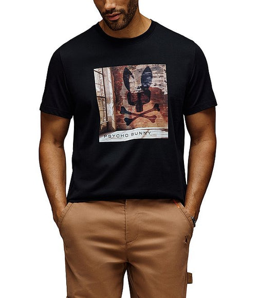 psycho bunny camiseta hombre fantasia negro