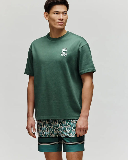 psycho bunny camiseta hombre fantasia verde