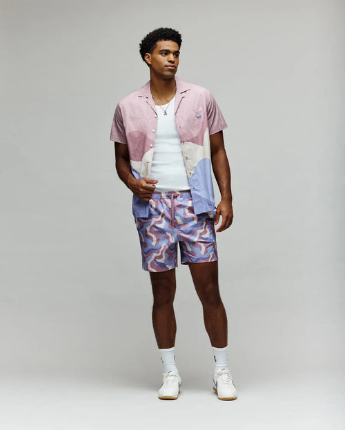 psycho bunny pantaloneta de baño hombre fantasia morado