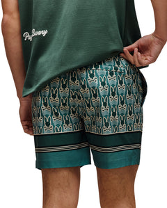 psycho bunny pantaloneta de baño hombre fantasia verde