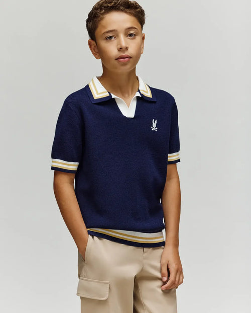 psycho bunny polo manga corta niño fantasia morado