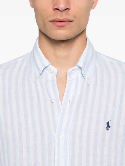 CAMISA M/L RALPH LAUREN HOMBRE 5138D OFFICE BLUE/WHITE 710969636003