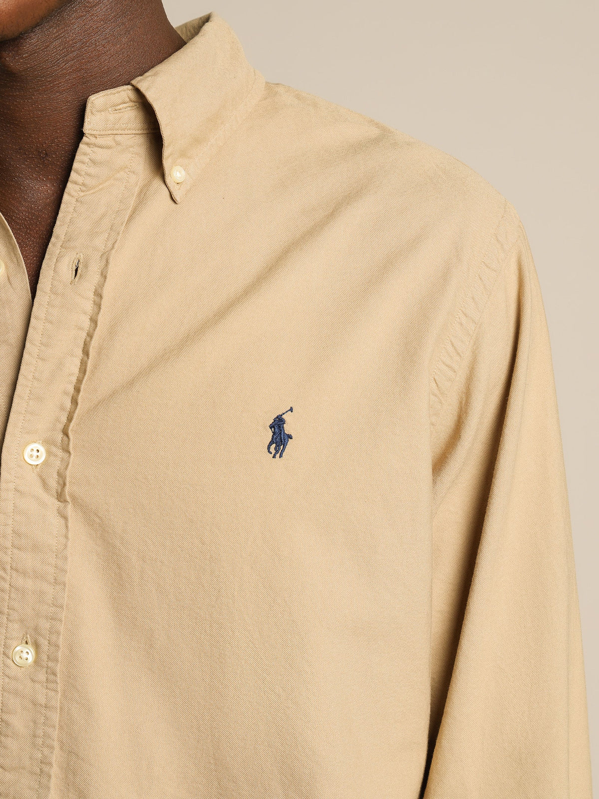 CAMISA M/L RALPH LAUREN HOMBRE SURREY TAN 710805564005