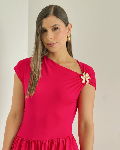 VESTIDO PRIMIA P.040 CEREZA