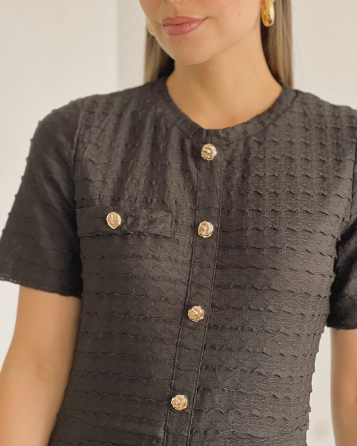 VESTIDO PRIMIA OSAKA NEGRO