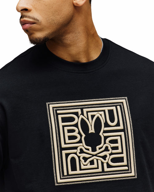 PSYCHO BUNNY CAMISETAS HOMBRE NEGRO