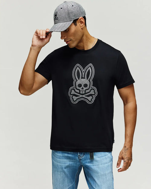 PSYCHO BUNNY CAMISETAS HOMBRE NEGRO