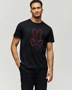 PSYCHO BUNNY CAMISETAS HOMBRE NEGRO