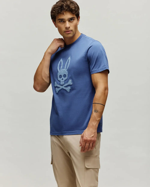 PSYCHO BUNNY CAMISETAS HOMBRE AZUL
