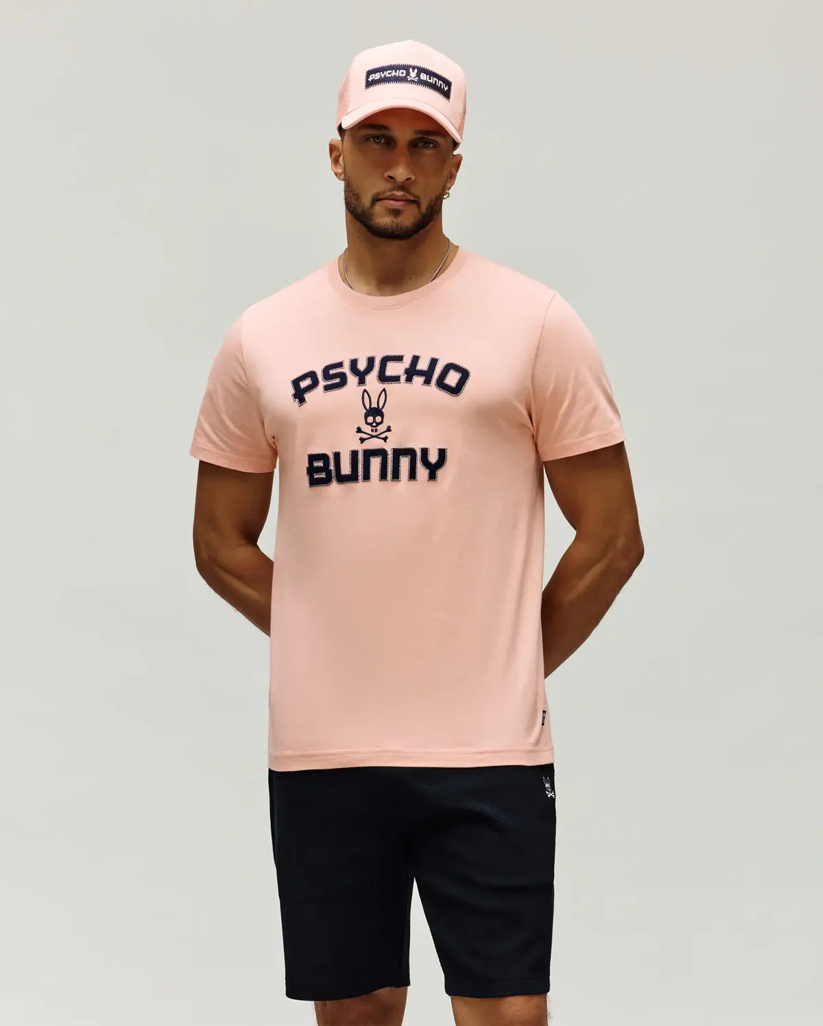 CAMISETA ROSADA PARA HOMBRE PSYCHO BUNNY MODERNA
