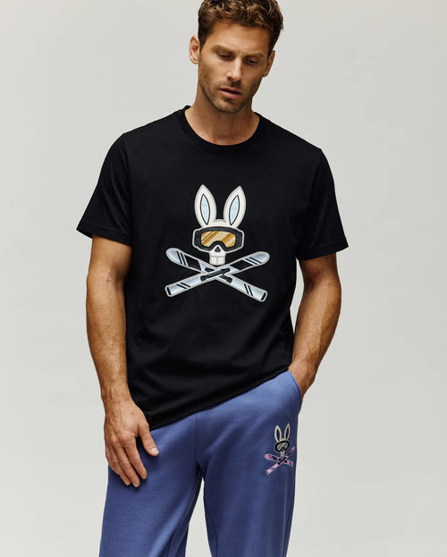 PSYCHO BUNNY CAMISETAS HOMBRE NEGRO