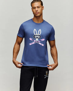 PSYCHO BUNNY CAMISETAS HOMBRE AZUL